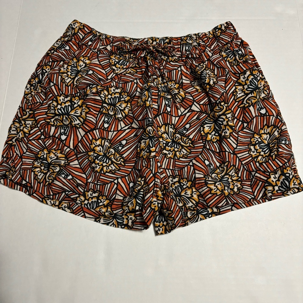 Cynthia Rowley Orange Floral Print Women’s Shorts